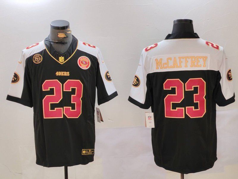 Men San Francisco 49ers 23 Mccaffrey Black 2025 Nike Limited NFL Jersey style 7151